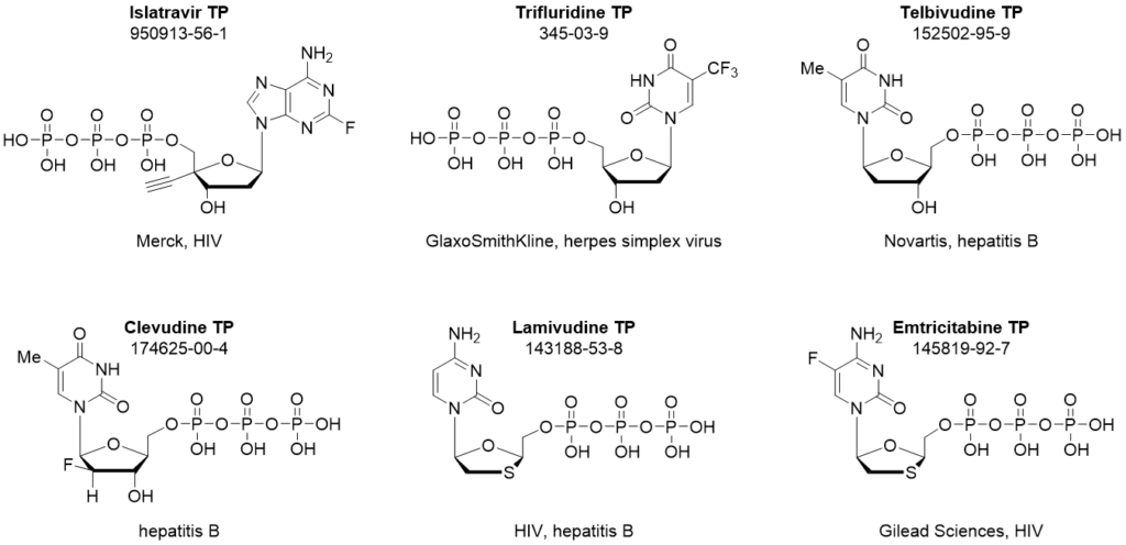 Structures of antiviral nucleoside triphosphates Structures of antiviral nucleoside triphosphates